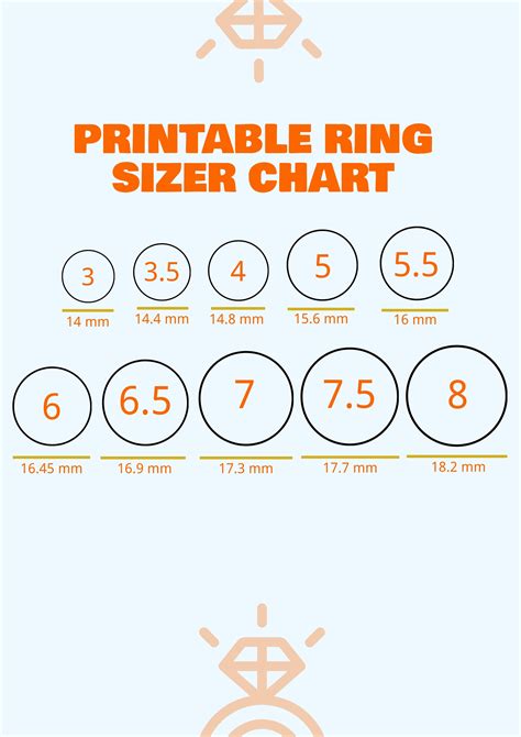 ring size chart real simple